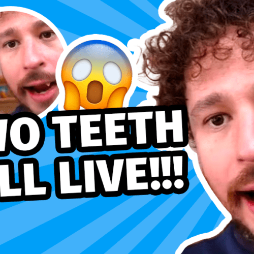 Luisito Comunica in a shocking live video where two teeth fall.