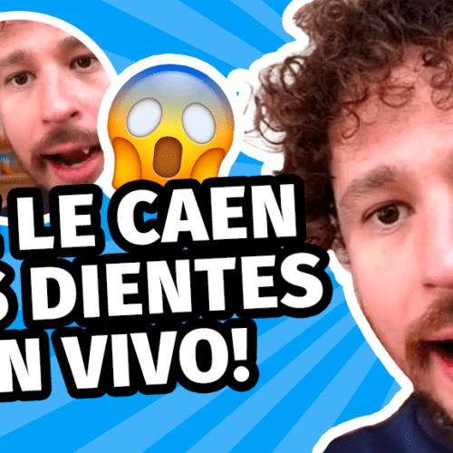 Luisito Comunica en un sorprendente video en vivo donde se le caen dos dientes.